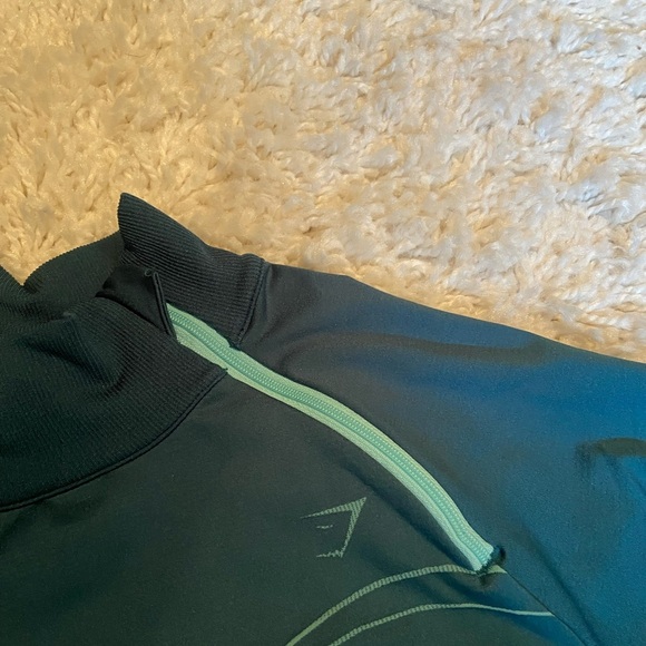 Teal Long-Sleeve Athletic Top - Picture 4 of 5